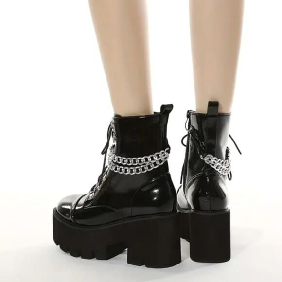 Punk platform boots sz 7 - Picture 7 of 17